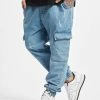 2Y Premium Herren Cargohose Cargo In Blau