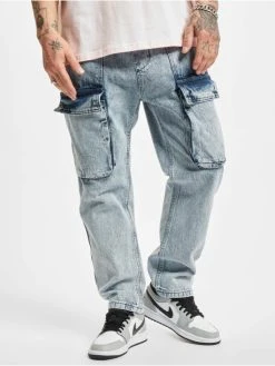 2Y Premium Herren Cargohose Henry In Blau