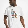 47 Herren T-Shirt MLB Los Angeles Dodgers Echo In Weiß