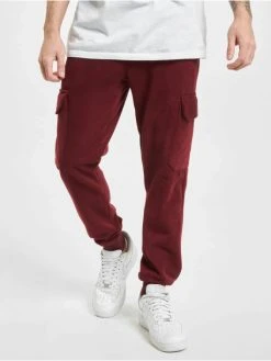 AARHON Herren Cargohose Fleece In Rot