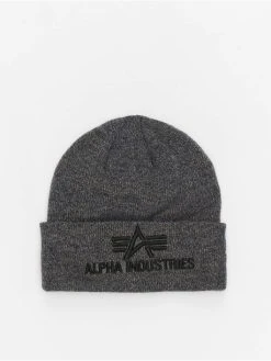Alpha Industries Beanie 3D In Grau
