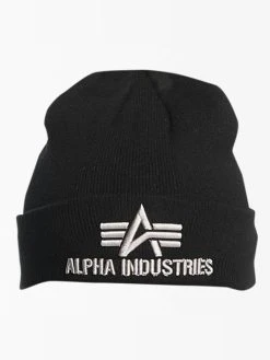 Alpha Industries Beanie 3D In Schwarz