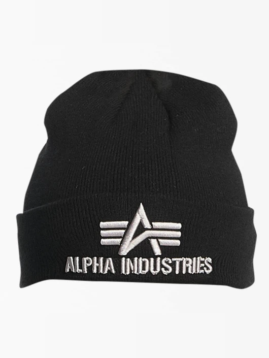 Alpha Industries Beanie 3D In Schwarz 3 Alpha Industries Beanie 3D In Schwarz