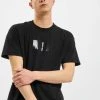 BALR Herren T-Shirt Satin Print Oversized Fit In Schwarz
