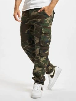 Brandit Herren Cargohose Pure Slim Fit Cargo In Camouflage