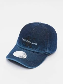 Calvin Klein Snapback Cap Denim In Blau