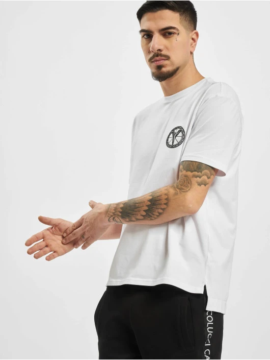 CARLO COLUCCI Herren T-Shirt Logo In Weiß 3 CARLO COLUCCI Herren T-Shirt Logo In Weiß