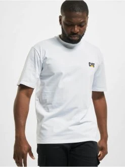 CATerpillar Herren T-Shirt Small Logo In Weiß