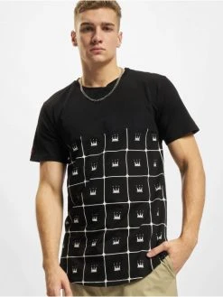 Dada Supreme Herren T-Shirt Crown Pattern In Schwarz