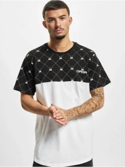 Dada Supreme Herren T-Shirt Supreme Crown Pattern In Schwarz