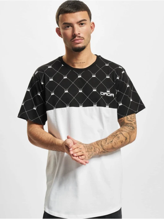 Dada Supreme Herren T-Shirt Supreme Crown Pattern In Schwarz 3 Dada Supreme Herren T-Shirt Supreme Crown Pattern In Schwarz