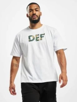 DEF Herren T-Shirt Signed In Weiß