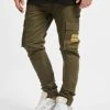 Denim Project Herren Cargohose Patch In Grün