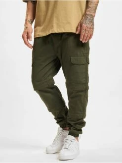 Denim Project Herren Cargohose DP Zip-Off In Grün