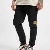 Denim Project Herren Cargohose Patch In Schwarz