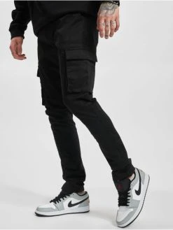 Denim Project Herren Cargohose Dpcargo Regular In Schwarz