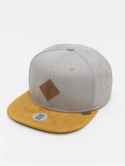 Djinns Snapback Cap 6 Panel Linen 2015 In Grau