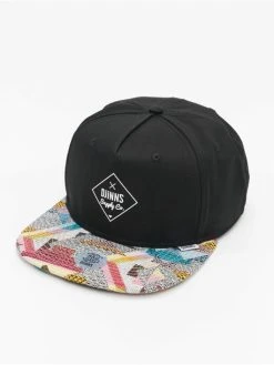 Djinns Snapback Cap 5 Panel Rubber Aztek In Schwarz