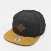 Djinns Snapback Cap 6 Panel Linen 2015 In Schwarz