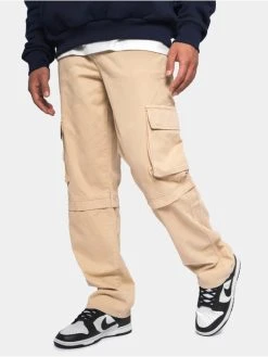 Dropsize Herren Cargohose Loose Fit In Weiß