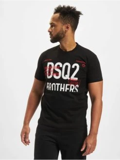 DSQUARED2 Herren T-Shirt Bro Cool In Schwarz
