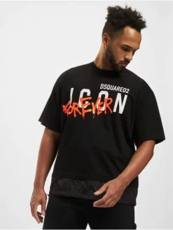 DSQUARED2 Herren T-Shirt 4Ever C. In Schwarz