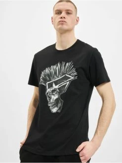 Famous Stars And Straps Herren T-Shirt Punks Not Dead In Schwarz