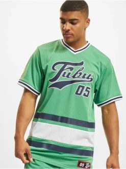 FUBU Herren T-Shirt Varsity Mesh In Grün