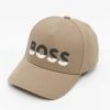 Hugo Herren Snapback Cap Logo In Beige