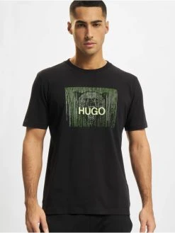 Hugo Herren T-Shirt Dintage In Schwarz