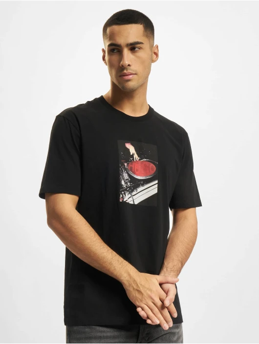 Hugo Herren T-Shirt Decord In Schwarz 3 Hugo Herren T-Shirt Decord In Schwarz