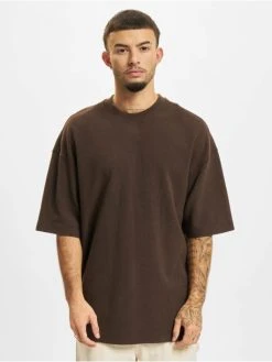 Jack & Jones Herren T-Shirt Endof Waffle Crew Neck In Braun