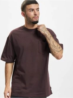 Jack & Jones Herren T-Shirt Kam Crew Neck In Braun