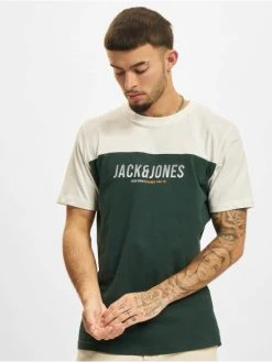 Jack & Jones Herren T-Shirt Dan Blocking In Grün