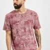 Jack & Jones Herren T-Shirt JPR Bludust Placement Stripe In Rot -Only & Sons Shop jack jones t shirt rot 827843