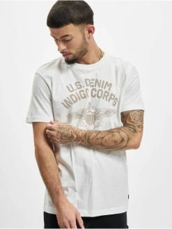 Jack & Jones Herren T-Shirt Sarge Print Crew Neck In Weiß