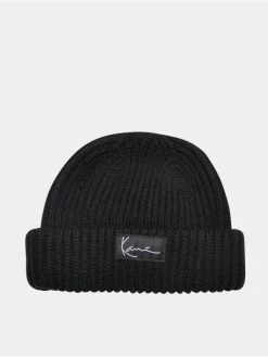 Karl Kani Herren Beanie Signature Fisherman In Schwarz