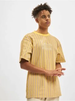 Karl Kani Herren T-Shirt Signature Stripe In Beige