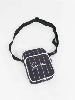 Karl Kani Herren Tasche Signature Pinstripe Messenger In Schwarz