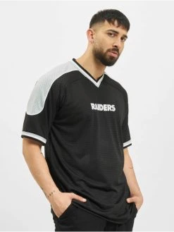 NEW ERA Herren T-Shirt NFL Las Vegas Raiders Contrast Panel Oversized In Schwarz