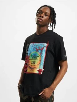 NEW ERA Herren T-Shirt NBA Chicago Bulls Hoop In Schwarz