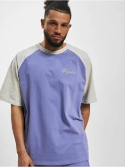 Pegador Herren T-Shirt Raglan Oversized Tee Vintage Washed Magic Violet Angels In Violet