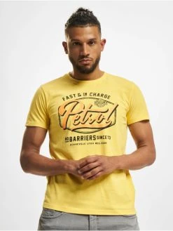 Petrol Industries Herren T-Shirt Industries In Gelb
