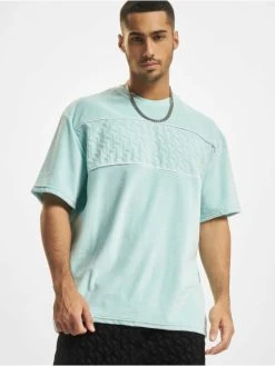 Sean John Herren T-Shirt Monogram Logo Devoré Velours In Grün