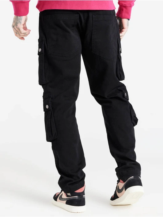 Sik Silk Herren Cargohose Loose Fit In Schwarz 4 Sik Silk Herren Cargohose Loose Fit In Schwarz – Bild 2