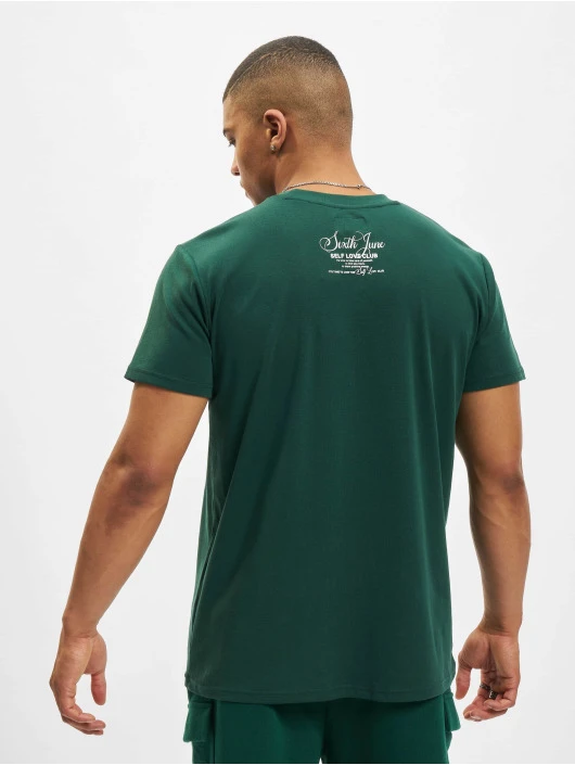 SIXTH JUNE Herren T-Shirt Caligraphy In Grün 4 SIXTH JUNE Herren T-Shirt Caligraphy In Grün – Bild 2