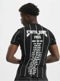 SIXTH JUNE Herren T-Shirt Lines In Schwarz -Only & Sons Shop sixth june t shirt schwarz 518155 1