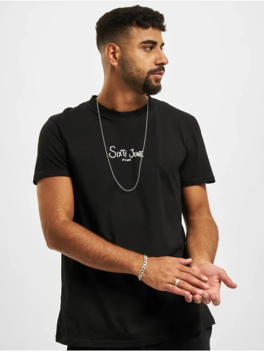 SIXTH JUNE Herren T-Shirt Bones In Schwarz 3 SIXTH JUNE Herren T-Shirt Bones In Schwarz