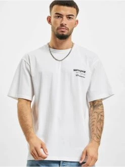 SIXTH JUNE Herren T-Shirt Barcode In Weiß