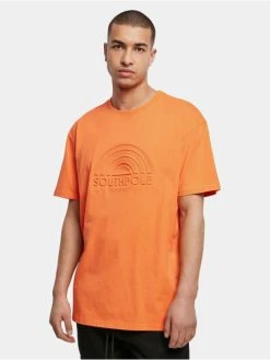 Southpole Herren T-Shirt 3D Logo In Orange